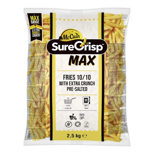 McCain Max Fries Saltede Pommes Frites 2,5 kg