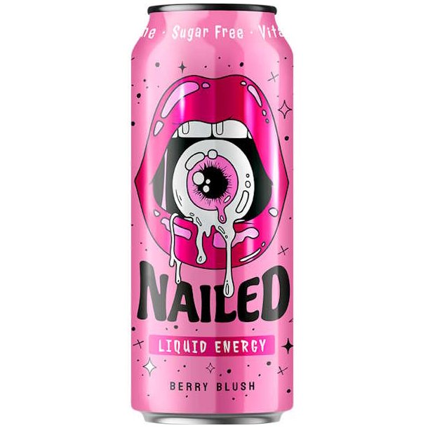 Nailed Energy Berry Blush Sukkerfri 0,5l + Pant