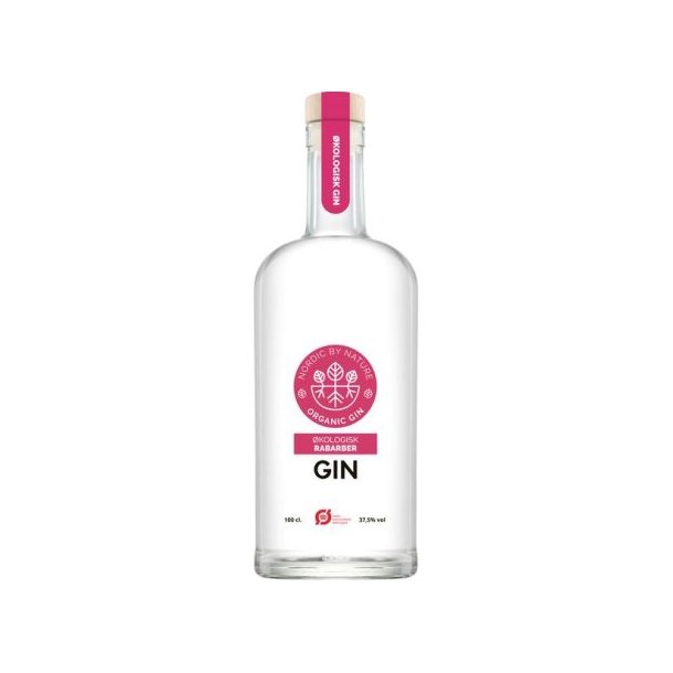 Nordic By Nature Rabarber Premium Gin kologisk 37,5% 1 L