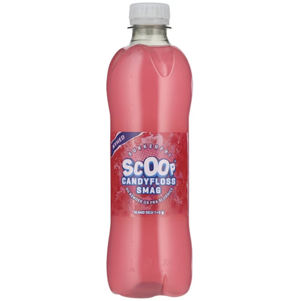 Scoop Candyfloss Smag Sukkerfri 0,5l + Pant