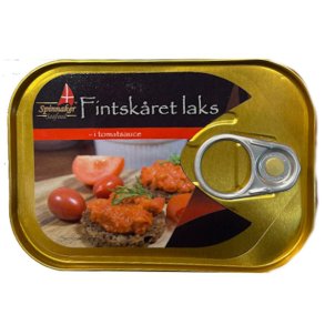 Fintsk�ret Laks i Tomatsauce 115g