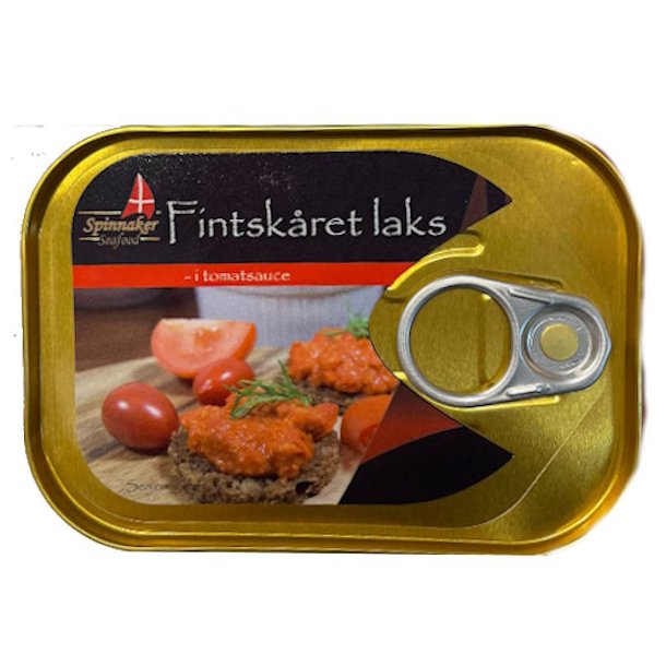 Fintsk�ret Laks i Tomatsauce 115g