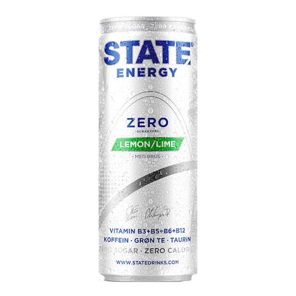 State Energy Zero Lemon Lime 330 ml + Pant